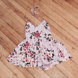 Express Violet Floral Romper
